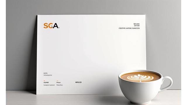 SCA 바리스타 자격증 로고와 함께 라떼 아트가 그려진 커피잔